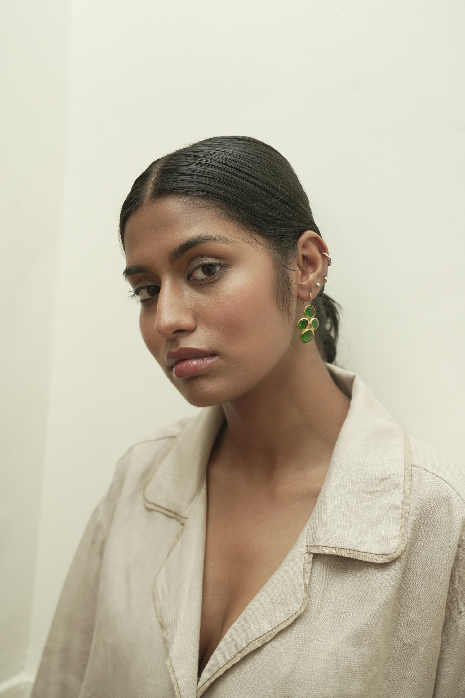 Emerald Bliss Nano Drop Earrings