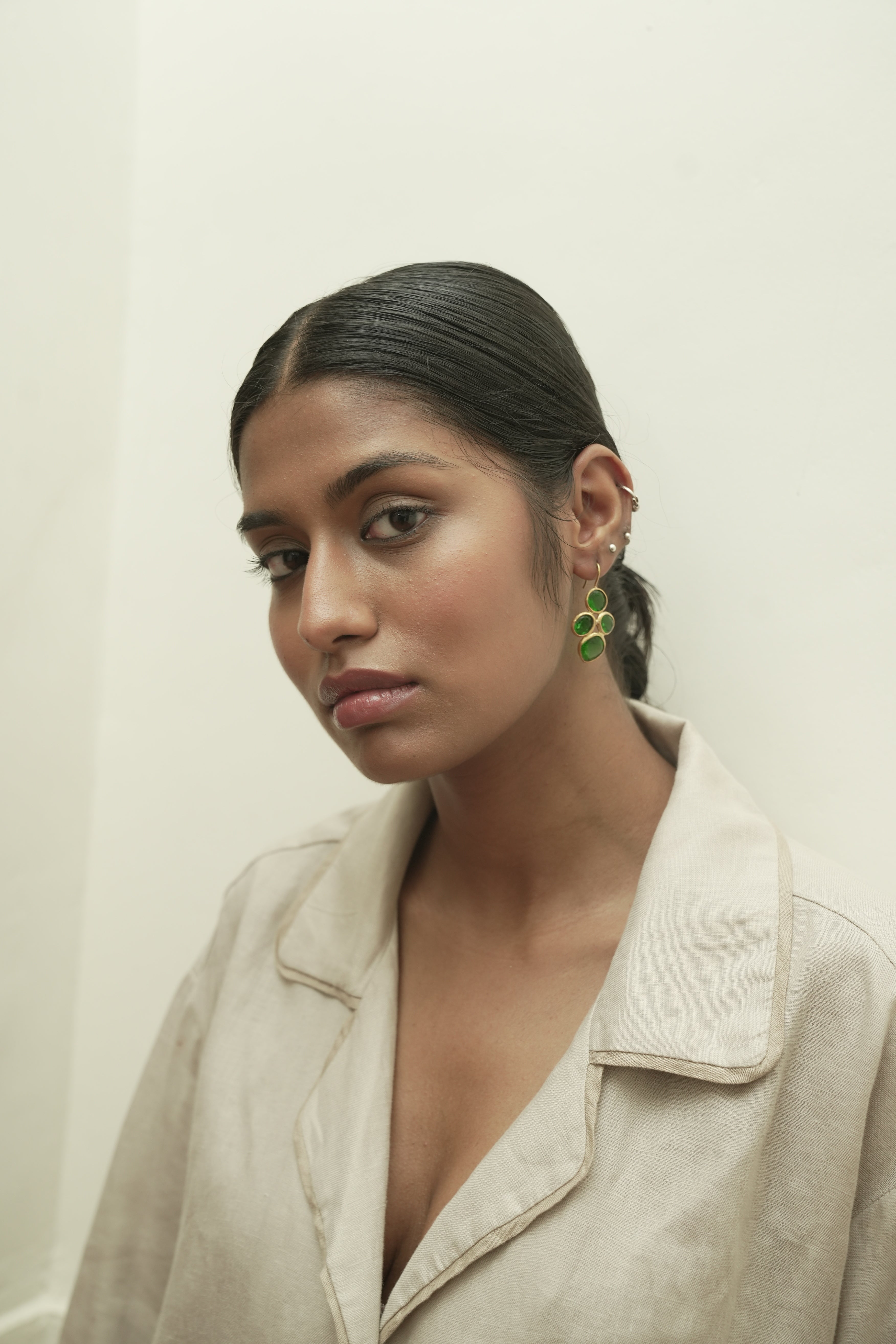 Emerald Bliss Nano Drop Earrings
